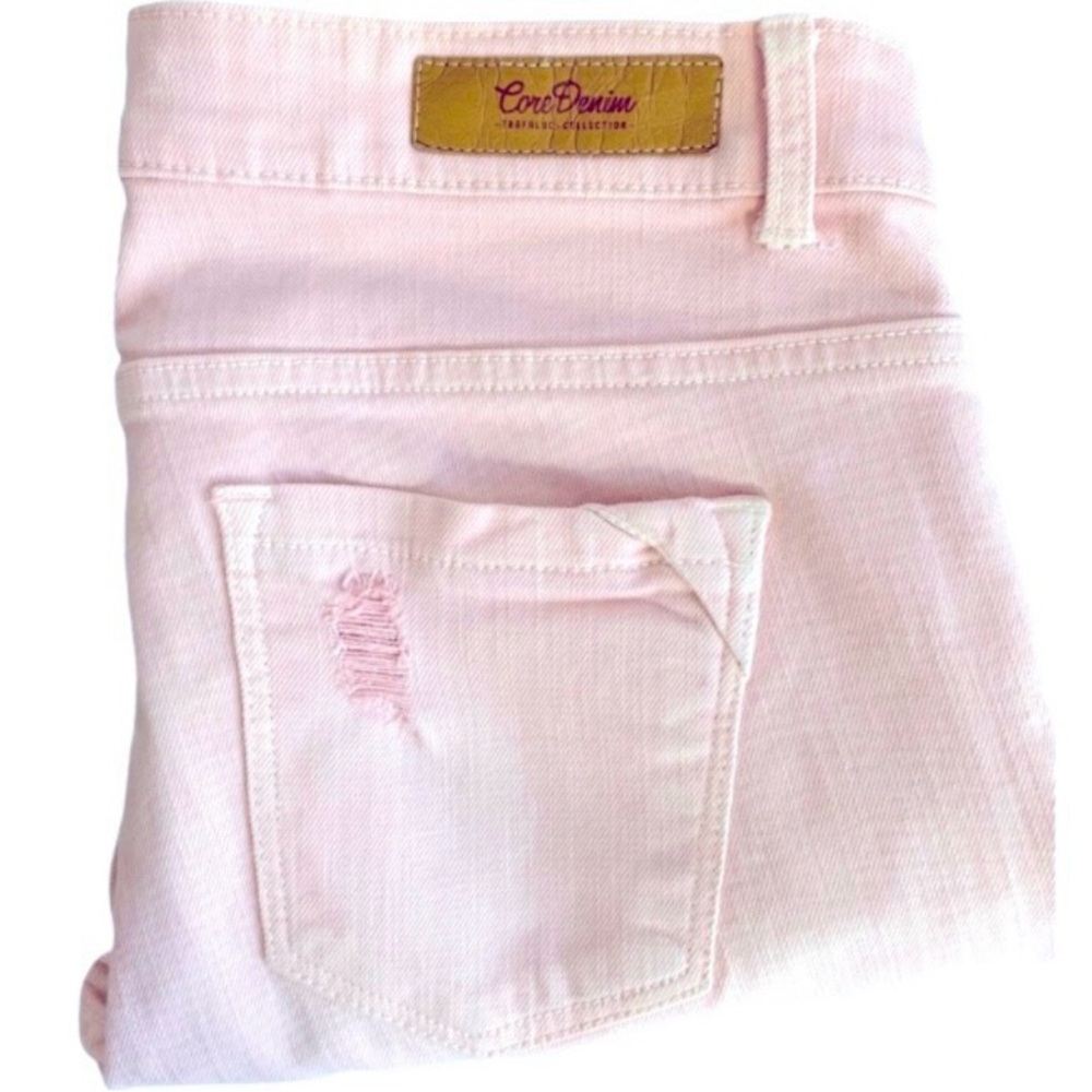 Zara Women's Pink Denim Jeans Sz 6 - Picture 5 of 6